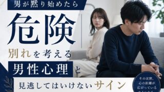 男が黙り始めたら危険｜別れを考える男性心理と見逃してはいけないサイン 
